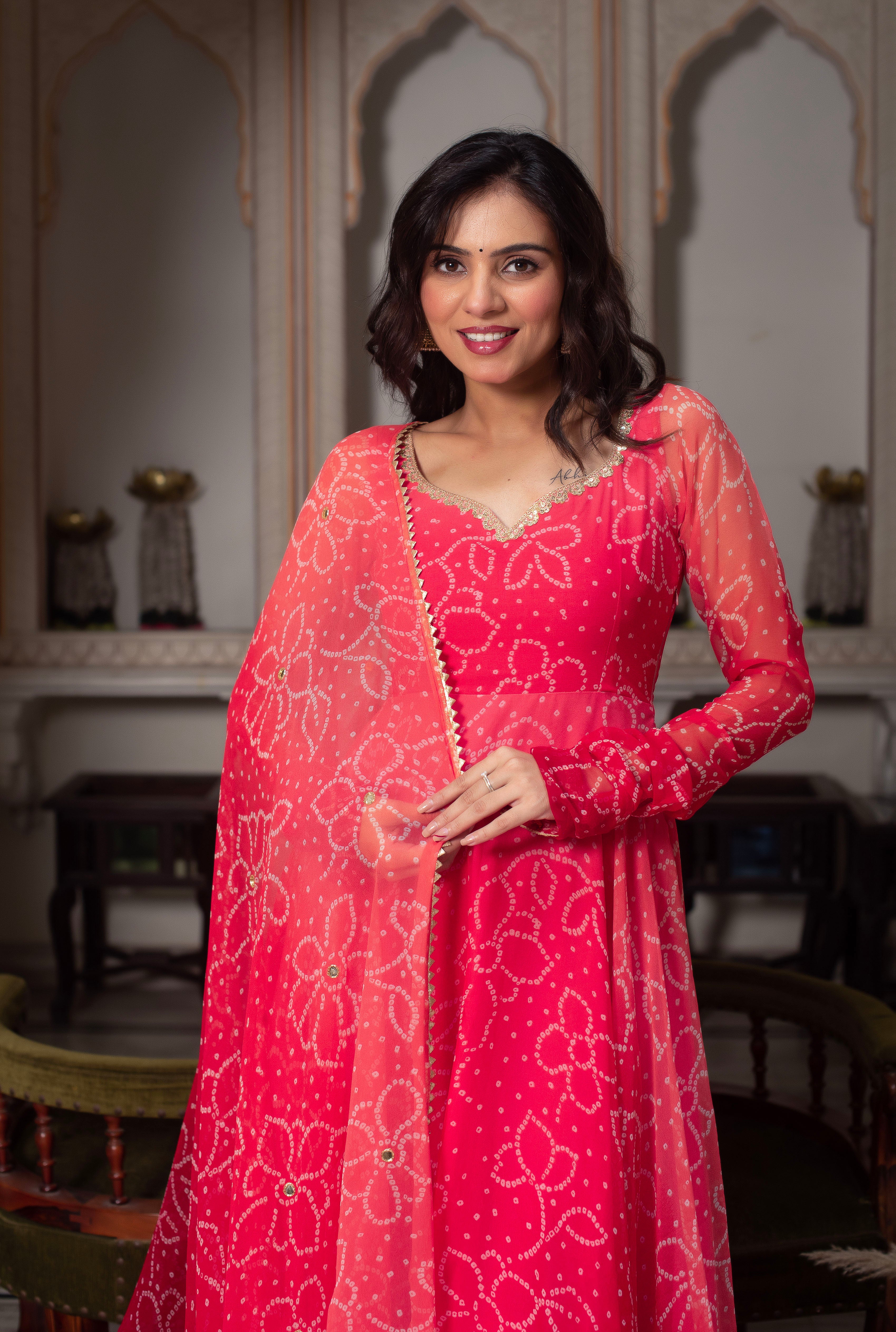 Airy Chiffon Suit with Cotton Bottoms – 3-Piece Side-Zip Set