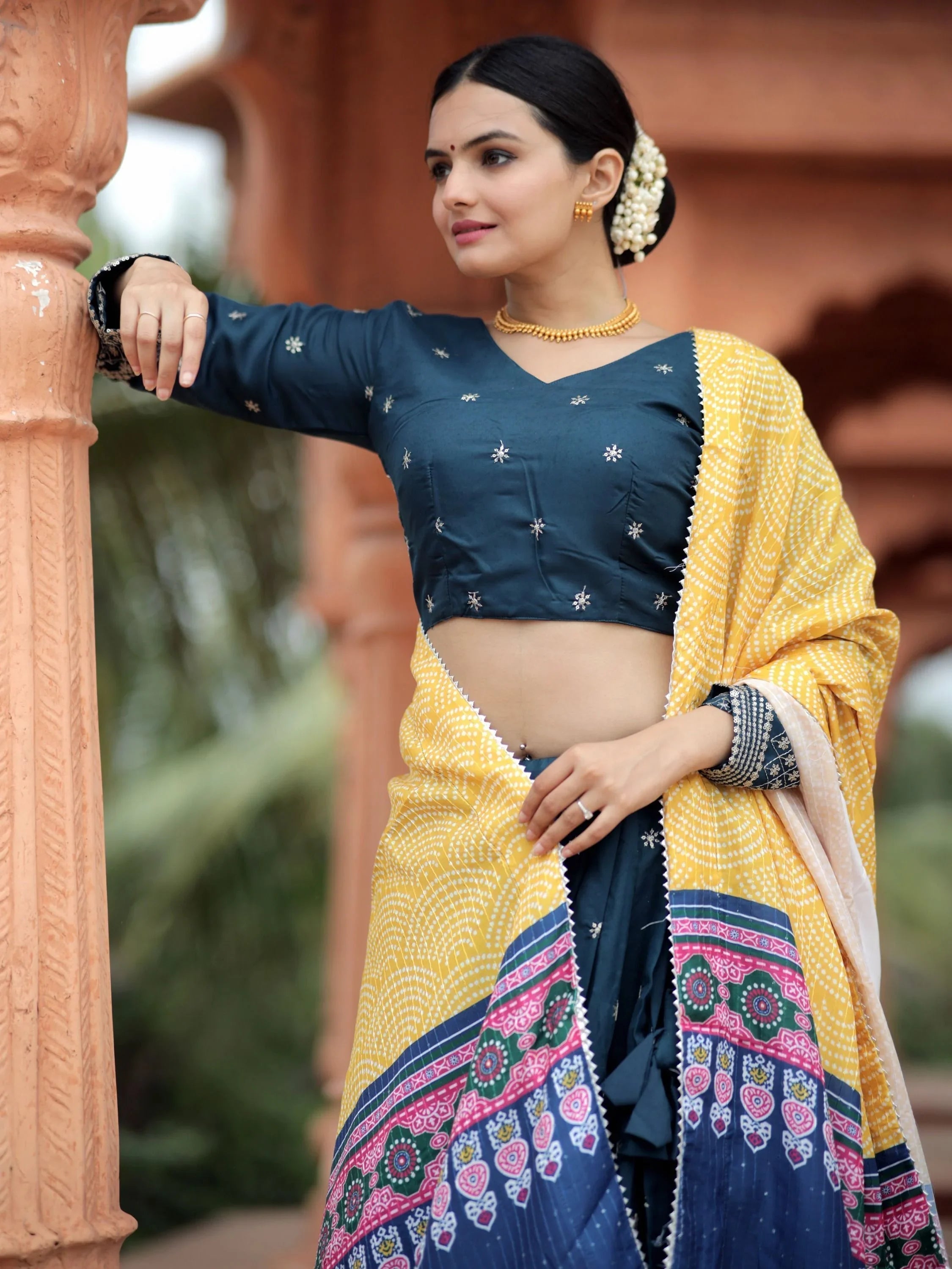 Blue Silk Lehenga Choli – Elegant Wedding & Festive Wear