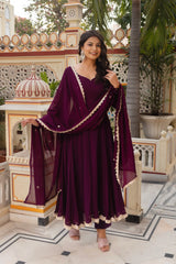 Chic Georgette & Cotton Side-Zip Suit Set – 3 Piece