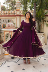 Chic Georgette & Cotton Side-Zip Suit Set – 3 Piece