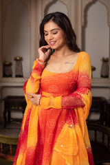 Chiffon & Cotton 3-Piece Suit Set with Dupatta