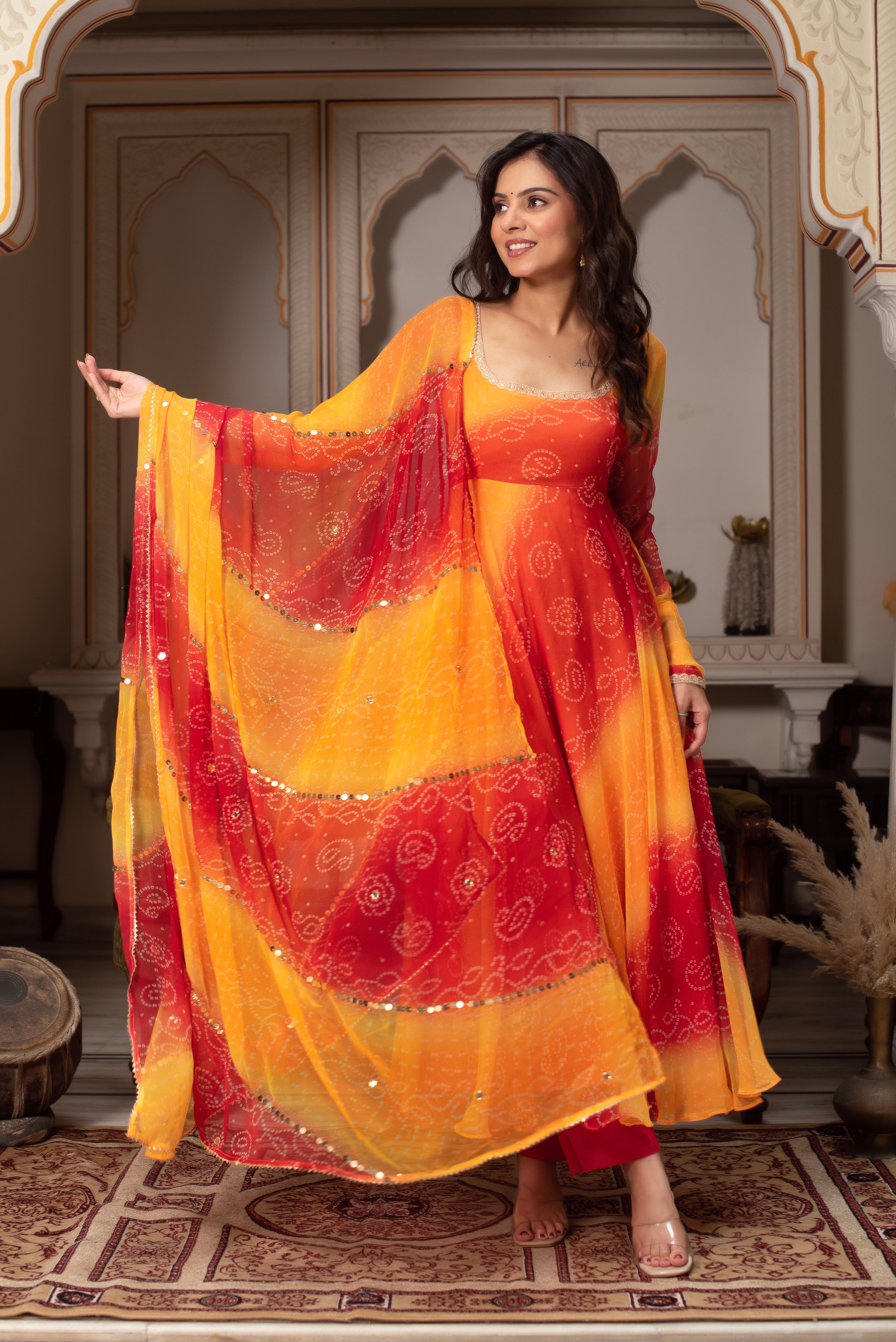 Chiffon & Cotton 3-Piece Suit Set with Dupatta