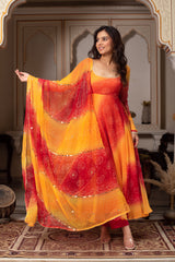 Chiffon & Cotton 3-Piece Suit Set with Dupatta