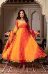 Chiffon & Cotton 3-Piece Suit Set with Dupatta