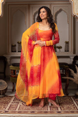 Chiffon & Cotton 3-Piece Suit Set with Dupatta