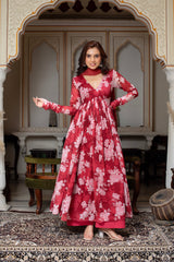 Chiffon & Georgette 3-Piece Suit Set