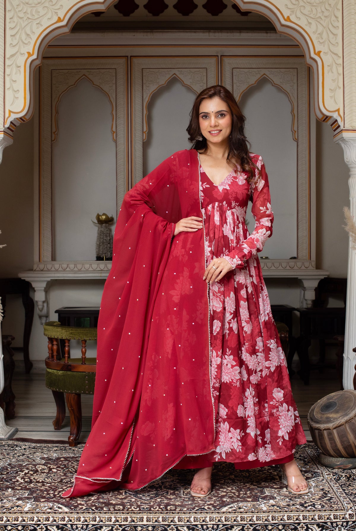 Chiffon & Georgette 3-Piece Suit Set