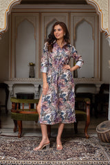 Cotton Muslin Dress – Single Piece with Front Button Detailing
