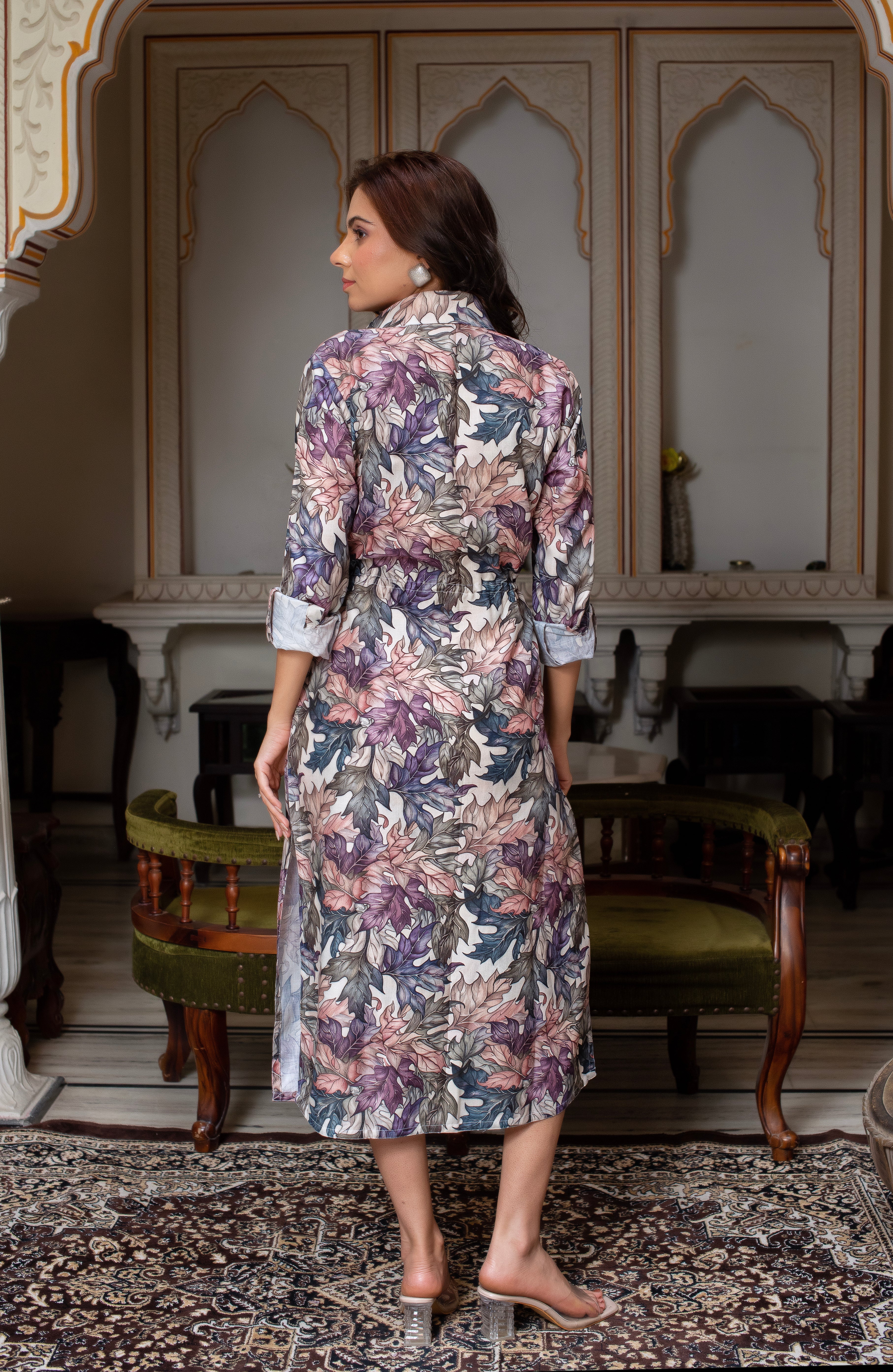 Cotton Muslin Dress – Single Piece with Front Button Detailing