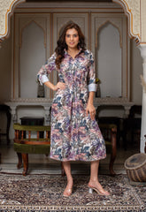 Cotton Muslin Dress – Single Piece with Front Button Detailing