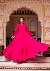Soft Cotton Mulmul Suit – Single Piece Side-Zip Design