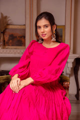Soft Cotton Mulmul Suit – Single Piece Side-Zip Design