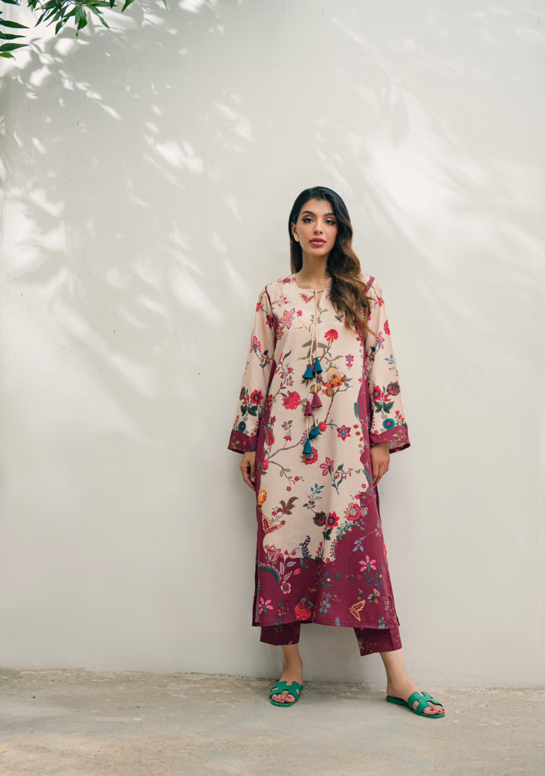 Amber Petals Kurta Set