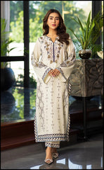Beige Garden Kurta Set