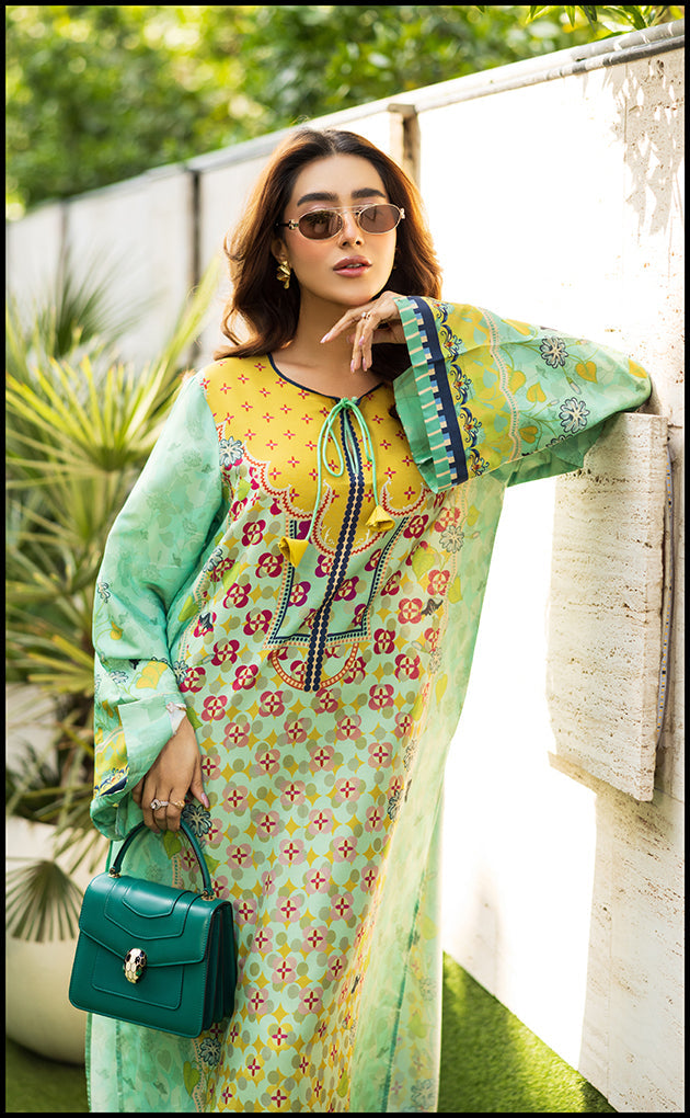 Saffron Sea Kurta Set